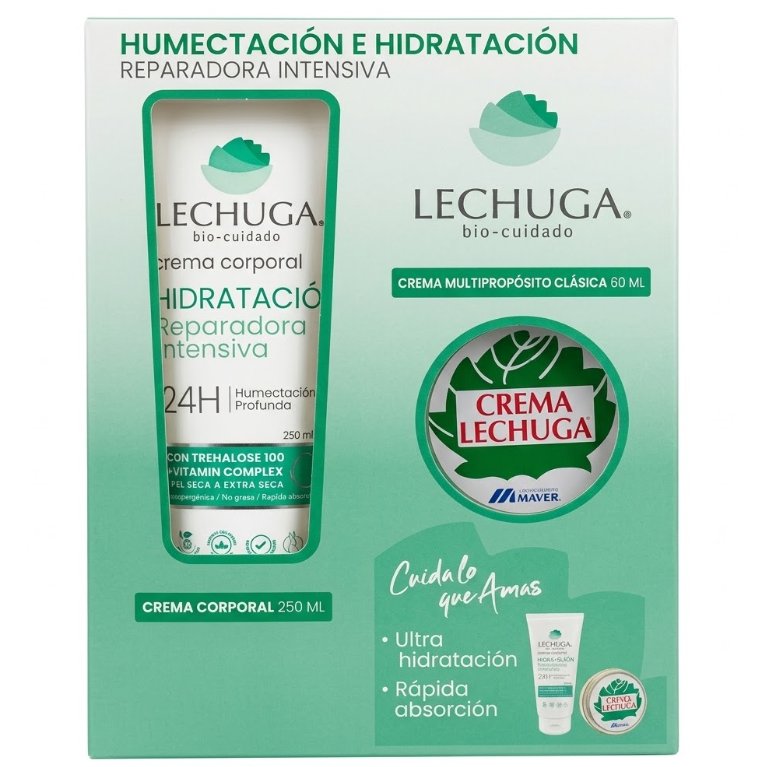 Pack Crema Lechuga Humectación E Hidratación 60 ml + 250 ml