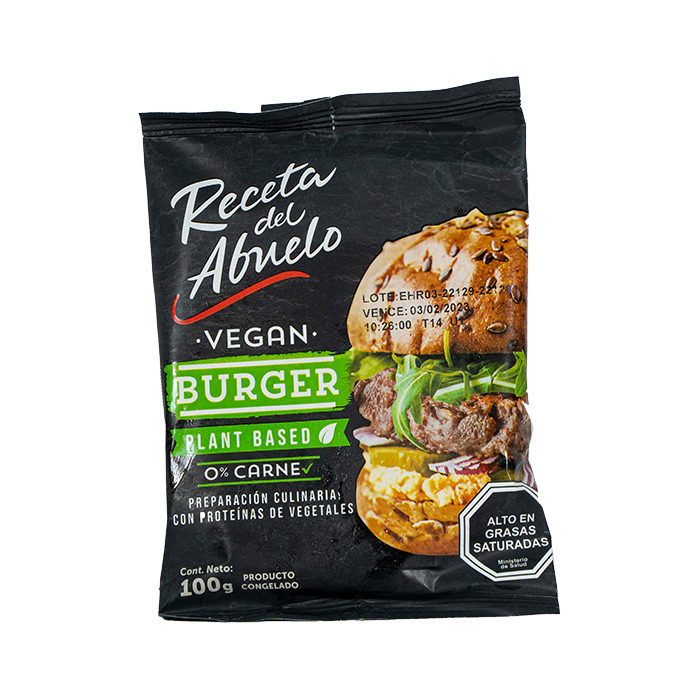 Vegan Burger Receta Del Abuelo 100 grs.