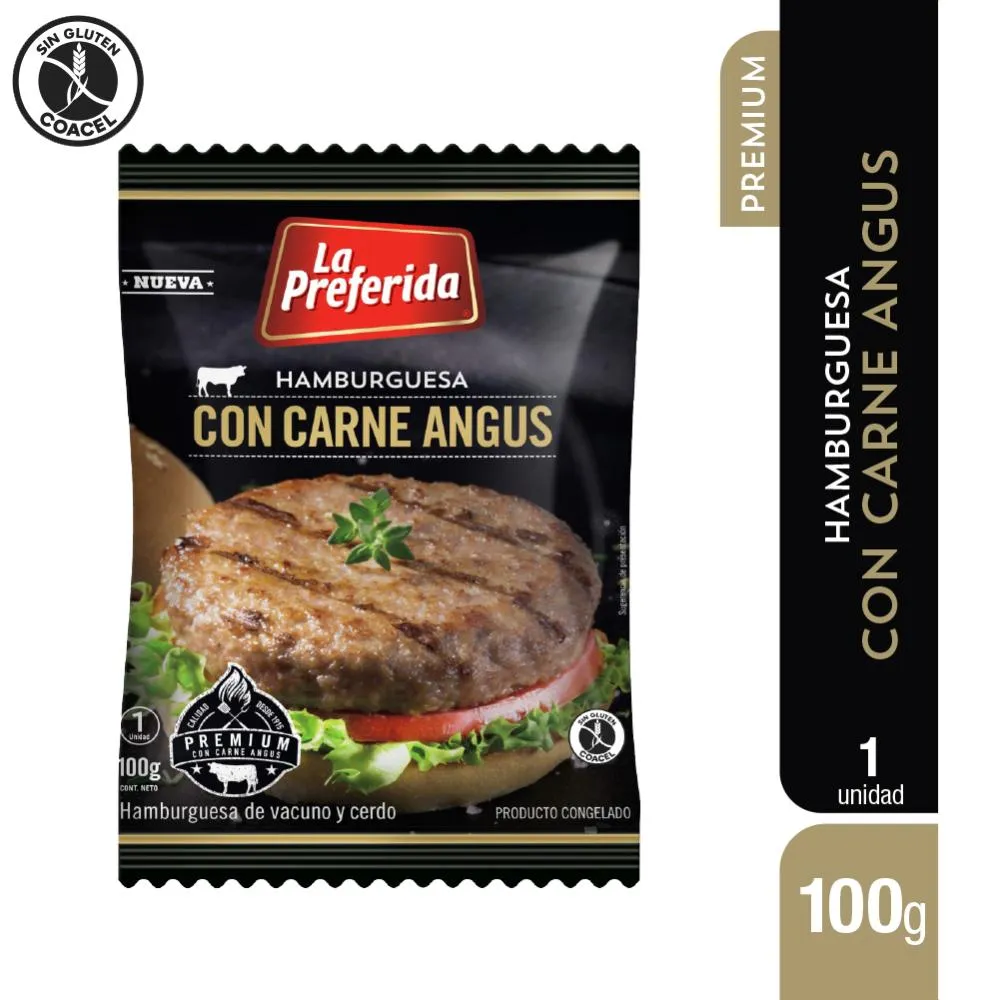 Hamburguesa Angus 100 grs.