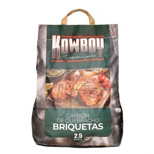 Carbón Kowboy con Briqueta 2.5 kg