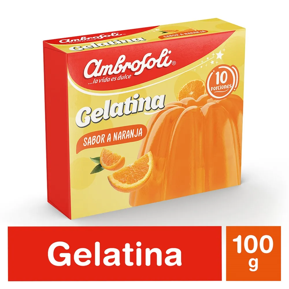 Gelatina Ambrosoli Naranja 100 grs.