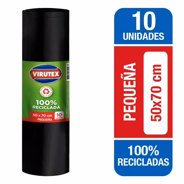 Bolsa Aseo Virutex Ecológica 50x70cm 10 un