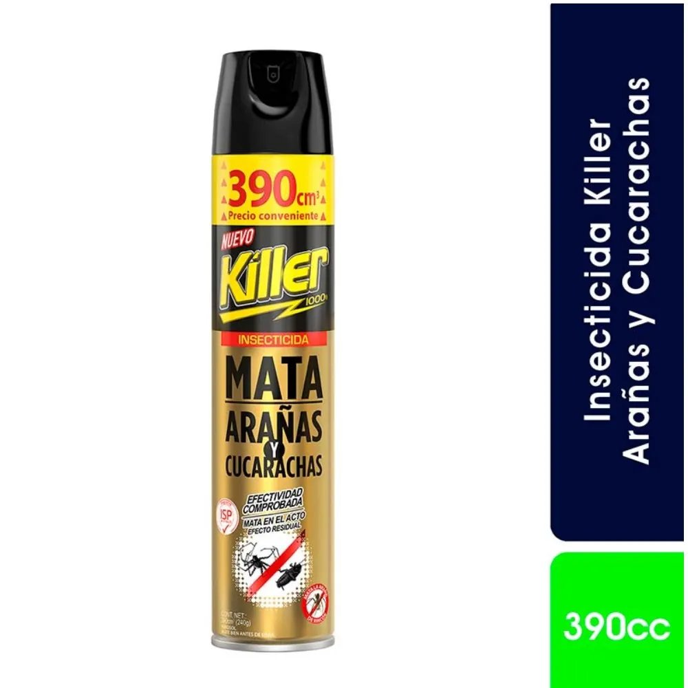 Insecticida Killer Arañas y Cucarachas 390 ml