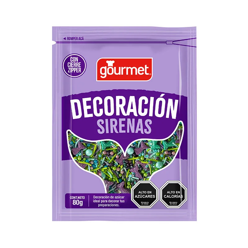 Decoración Gourmet Sirena 80 g