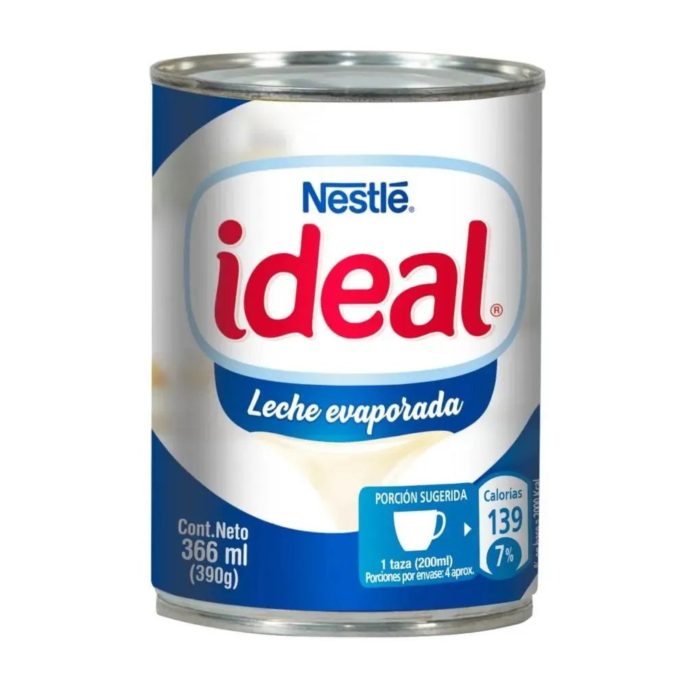 Leche Evaporada Ideal 390 grs.