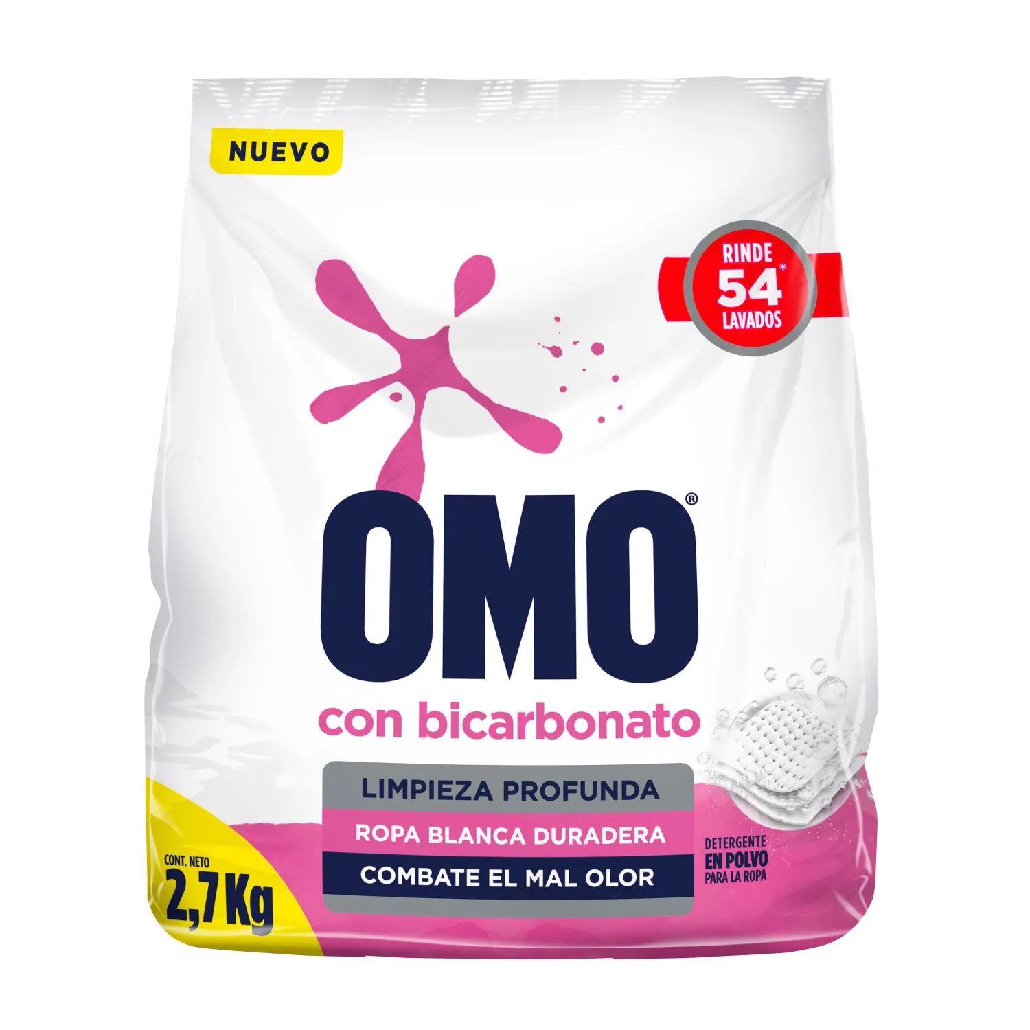 Detergente Omo con Bicarbonato 2.7 kg