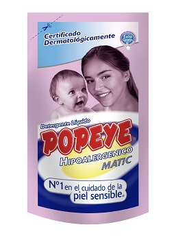 Detergente Popeye Hipoalergénico 200 ml Doypack