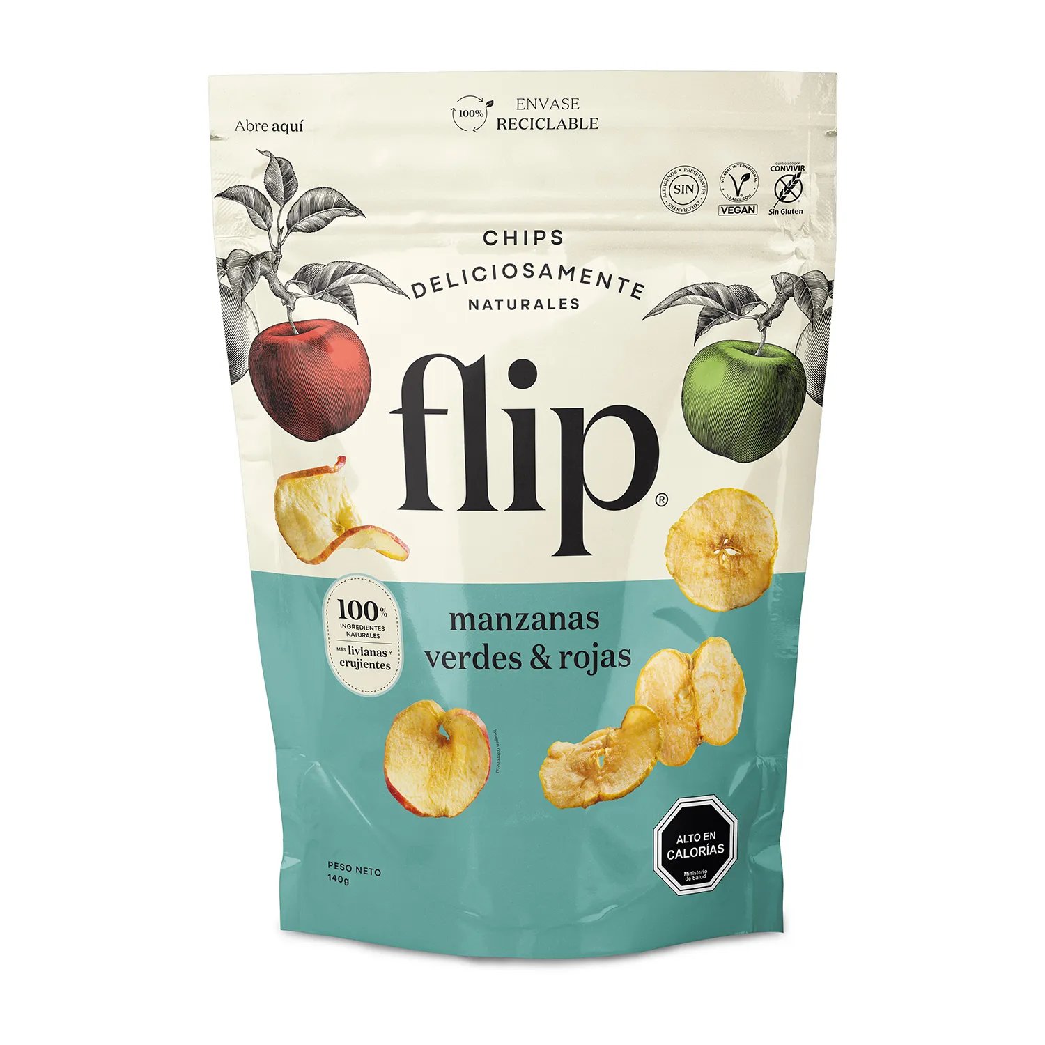Papa Flip Manzanas 140 grs.