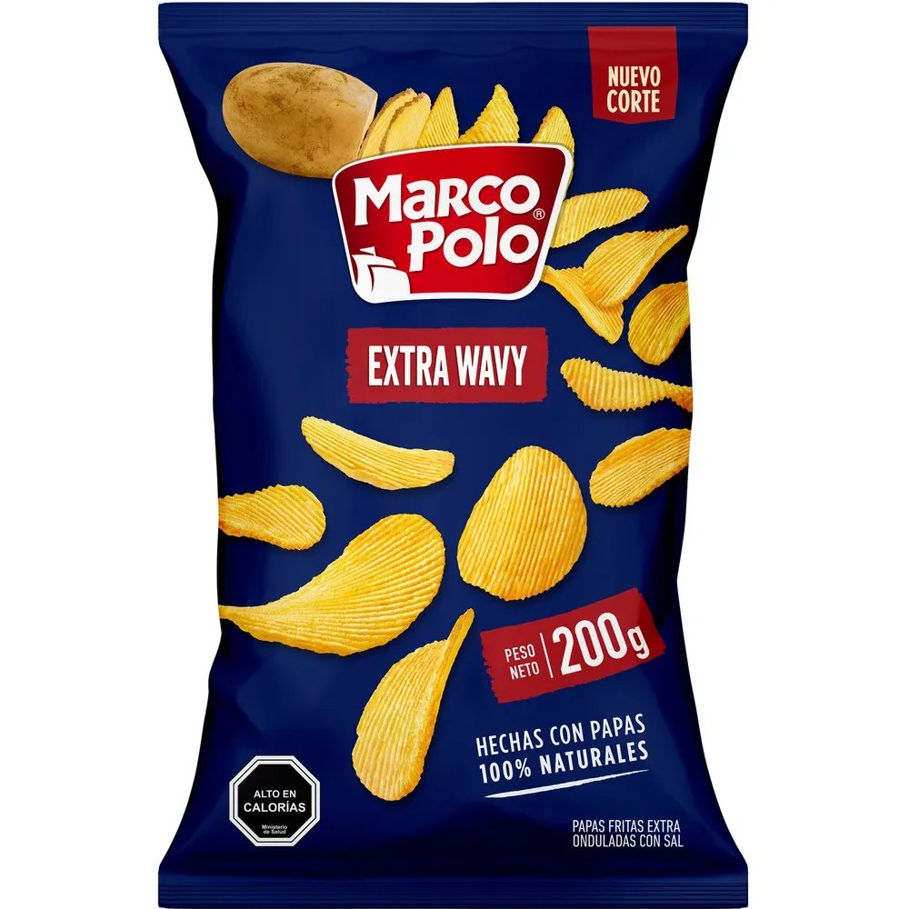 Papas Fritas Extra Wavy Marco Polo 200 g
