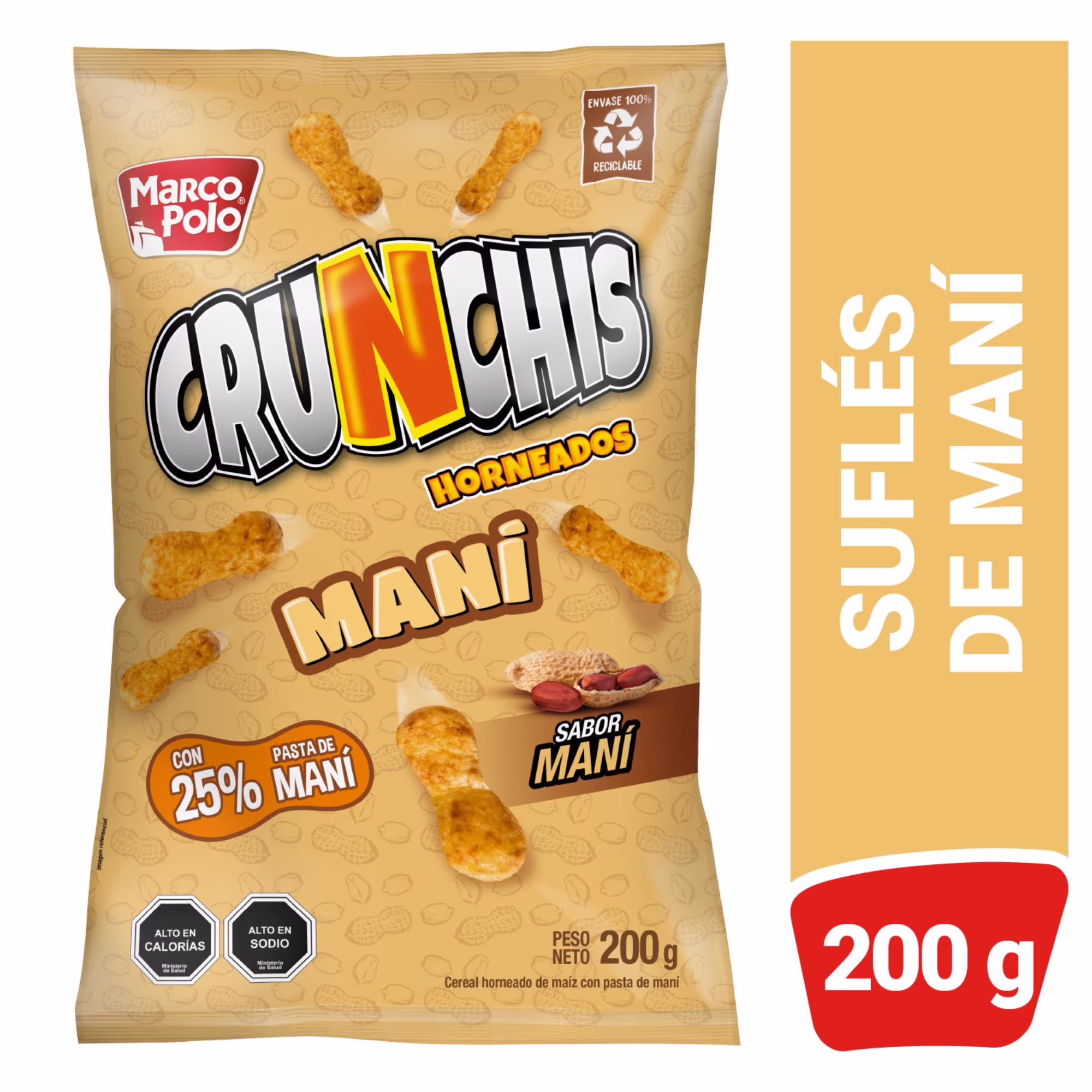 Crunchis Marco Polo Marcopolo Maní 200 g