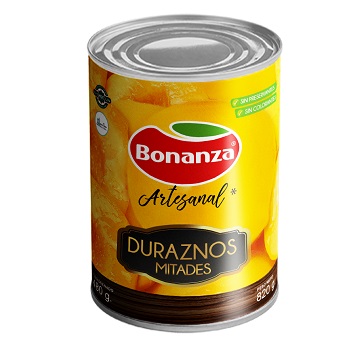 Durazno Bonanza Mitades 820 grs.