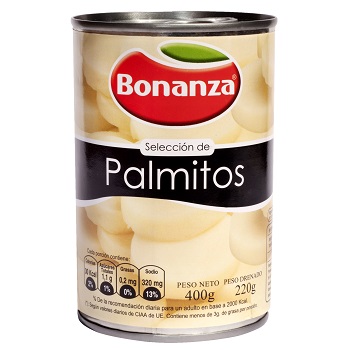 Palmitos Rodaja Bonanza 400 grs.