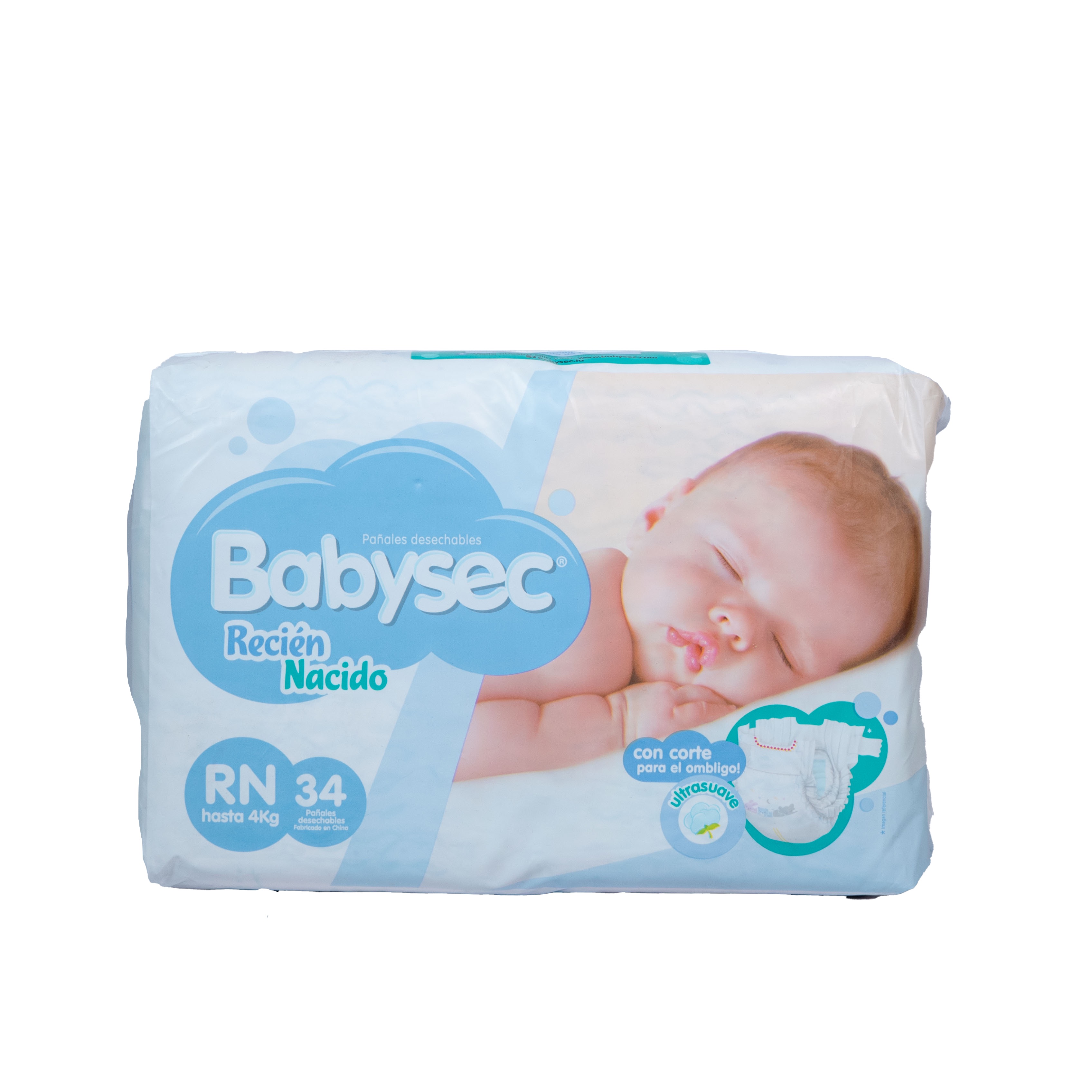Pañal Babysec Recien Nacido 34 un