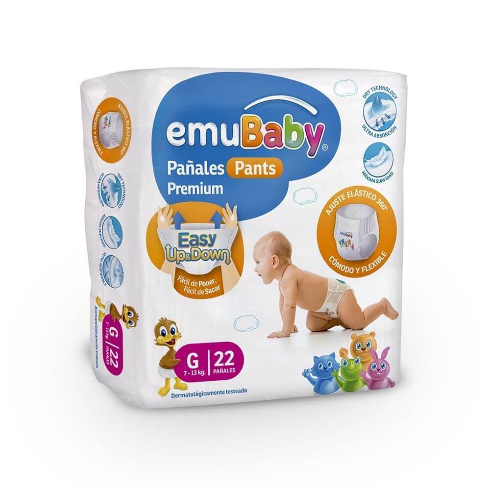 Pañal Emubaby Premium Pants g 22 un