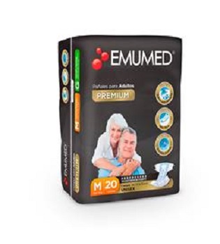 Pañal Emumed Adulto M 20 unidades.