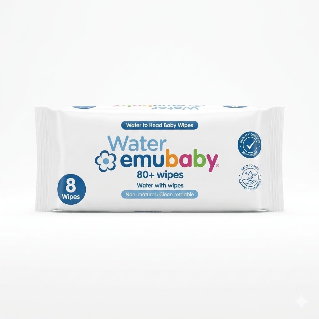 Toallas Húmedas Portable Emubaby 8 unidades.