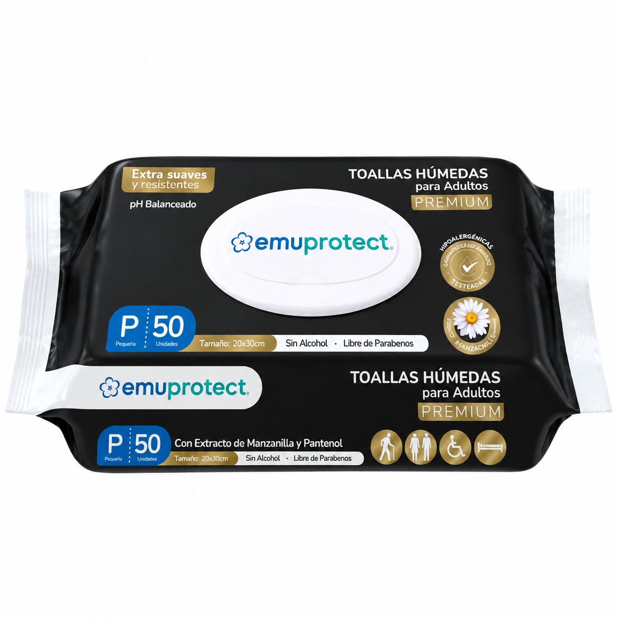 Toallas Húmedas Emuprotect Premium 50 un