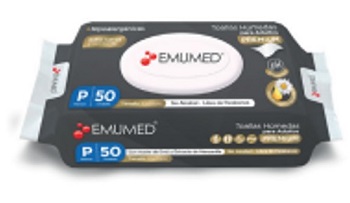 Toallas Húmedas Adulto Emumed 50 unidades.