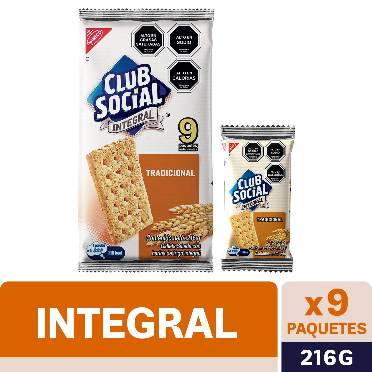 Galletas Club Social Integral 24 grs.