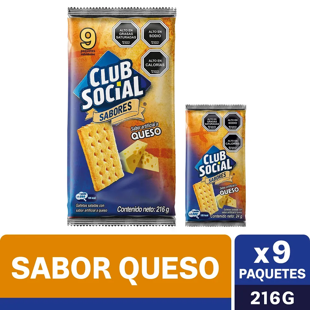 Galleta Club Social Queso 24 grs.