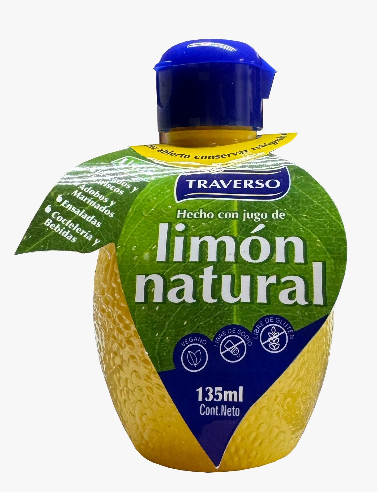 Jugo Limón Traverso Envase Limón 135 ml