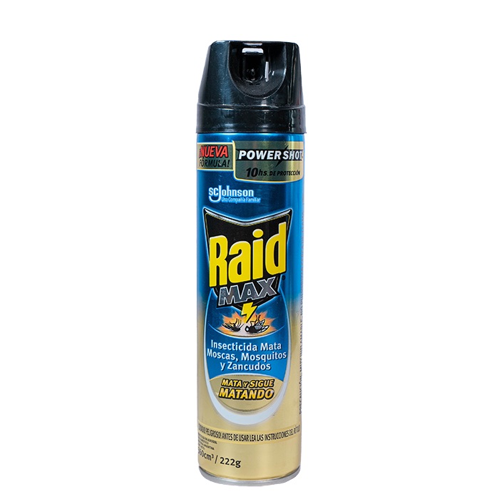 Raid Mata Moscas y Mosquitos Max Aerosol 360 ml