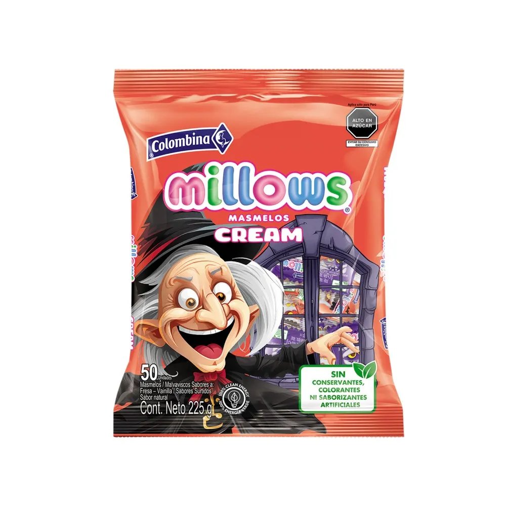 Halloween Colombina Millows Malvavisco 50 un