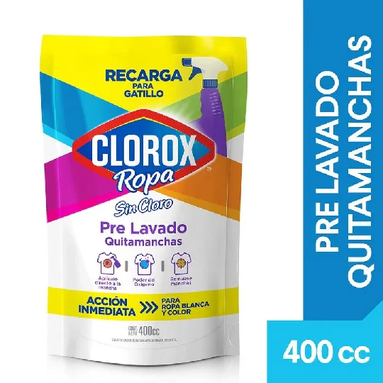 Clorox Ropa Pre Lavado Doypack 400 ml