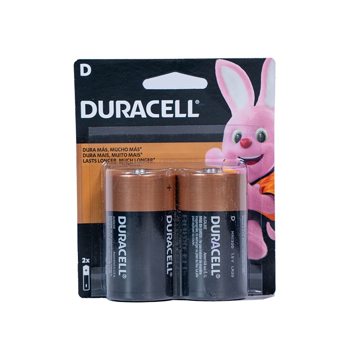 Pila Duracell D 2 unidades.