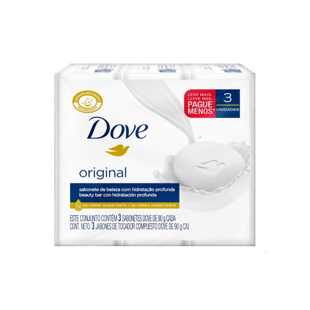 Pack Jabones En Barra Dove Original 3 un