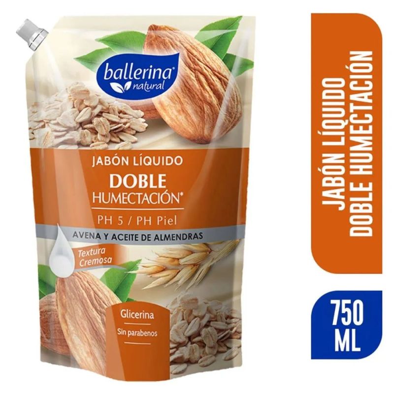 Jabón Ballerina Avena Doypack 750 ml