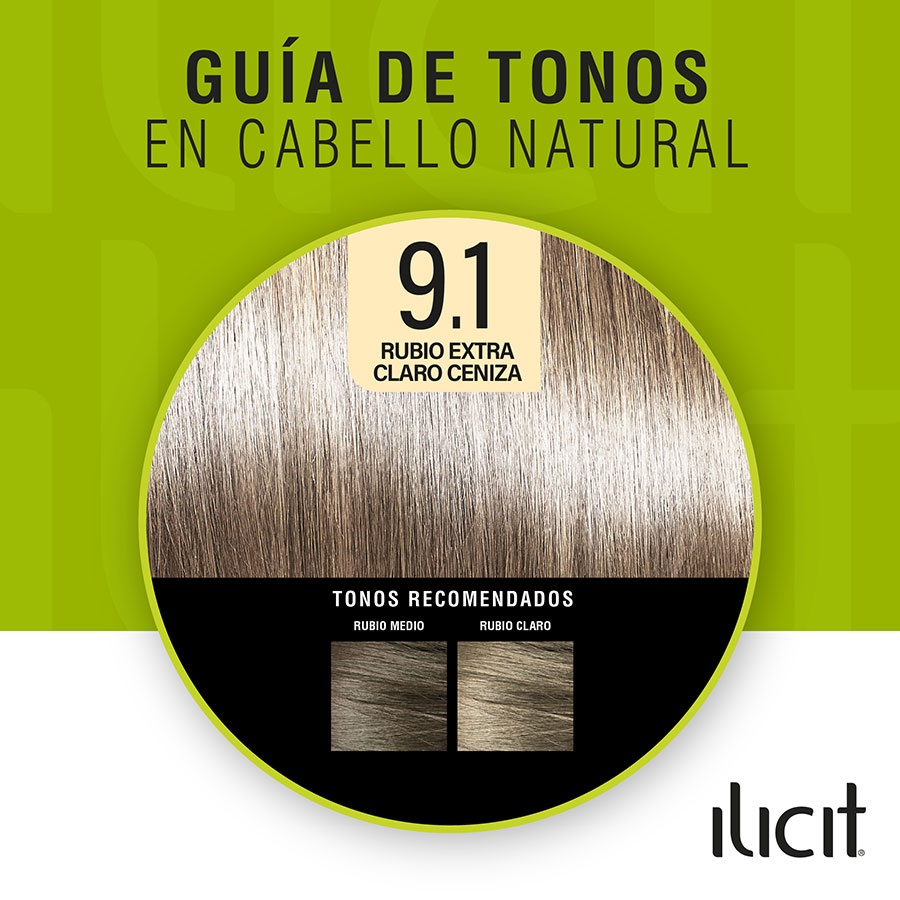 Tintura Ilicit Ceniza Extra Claro 9.1 1 un