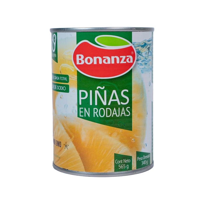 Piña Bonanza Rodaja 565 grs.